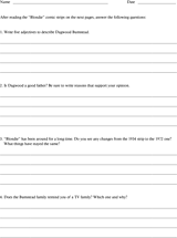 "Blondie" the Comic Strip