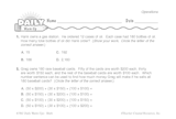 Math Warm-Up 57 for Gr. 5 & 6: Operations