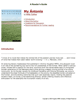 A Reader's Guide for My Ántonia